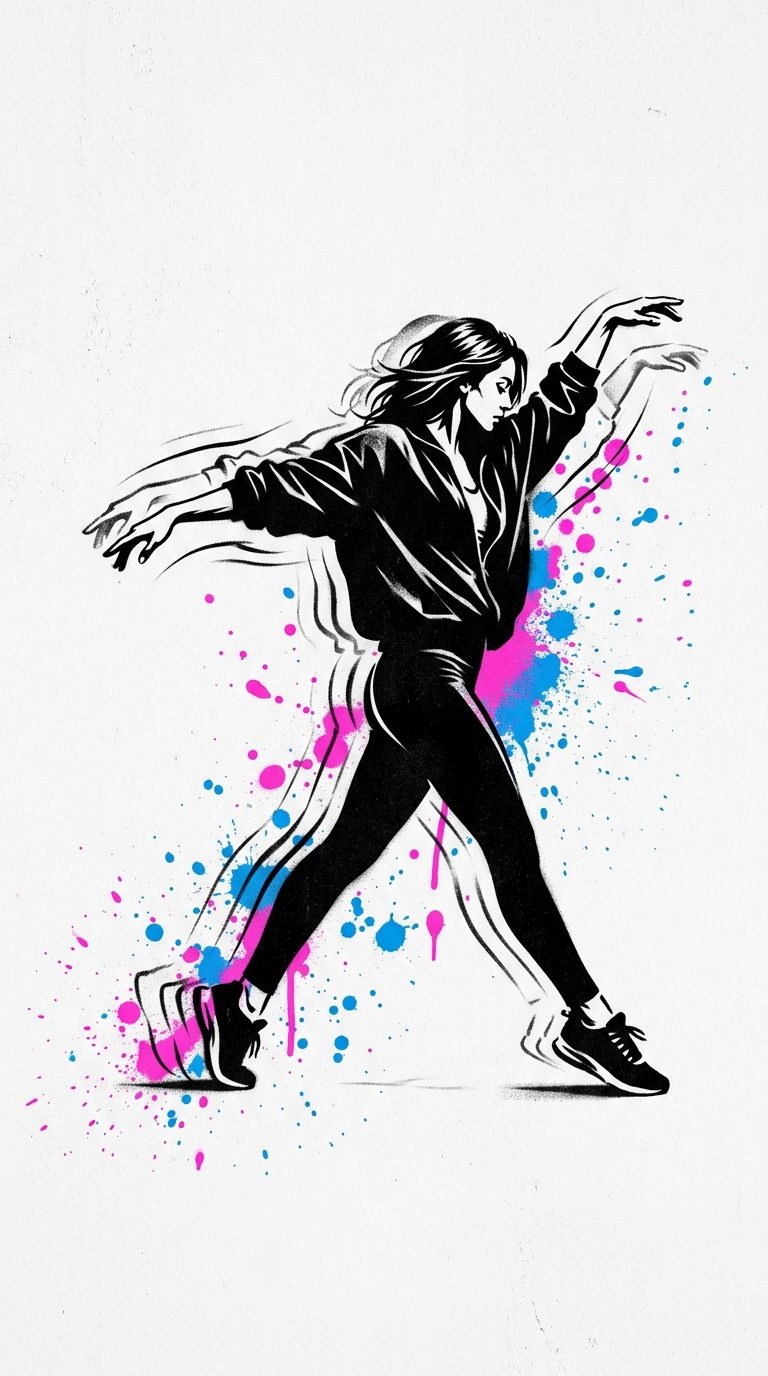 TikTok clip preview of matrix walk in street